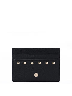 Black Franzy Card Sleeve With Gold Embellishments